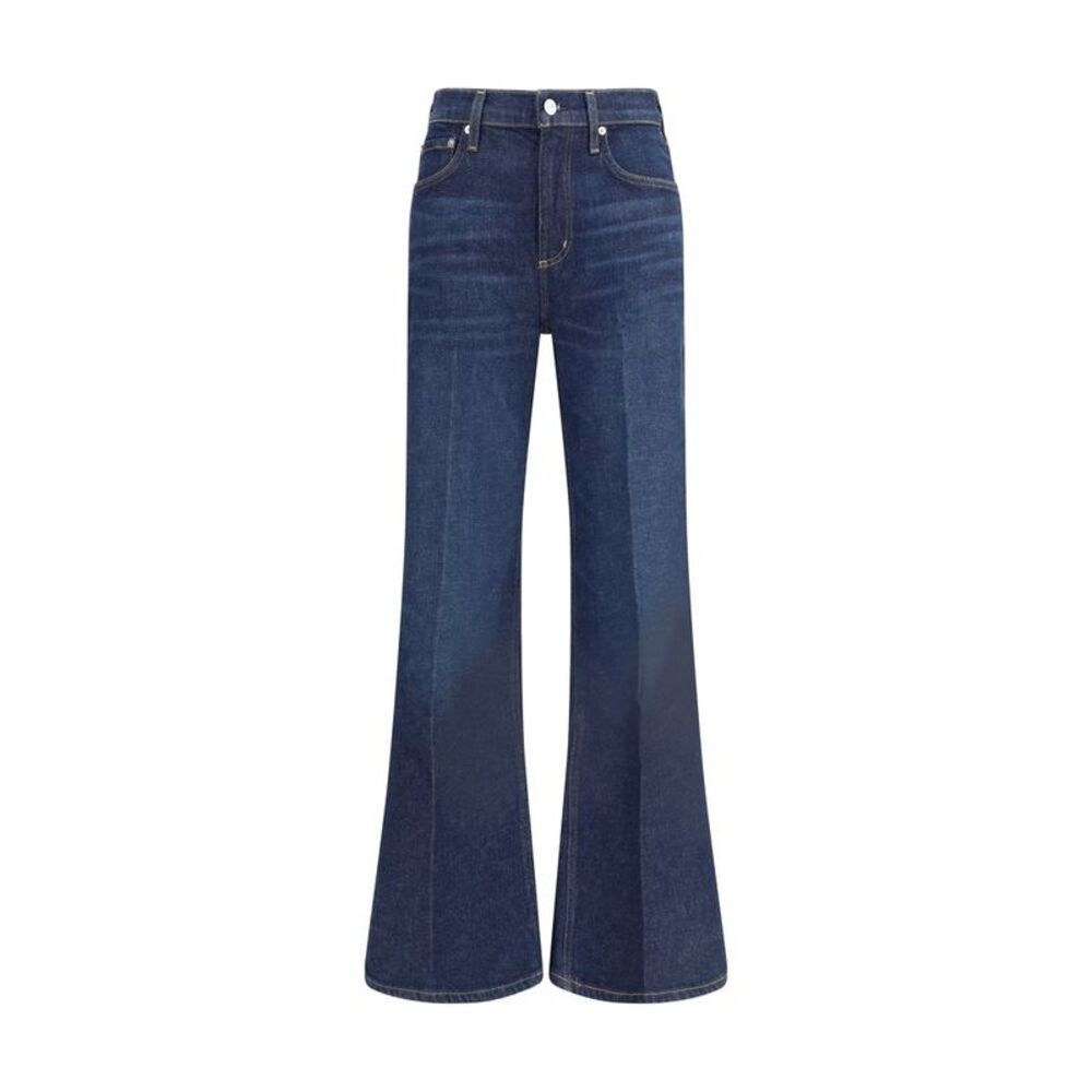 Citizens of Humanity Blue Cotton Flared Women's Jeans
